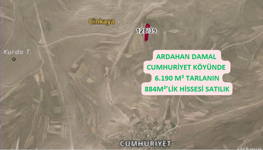 ARDAHAN DAMAL CUMHURİYET KÖYÜ 884M² HİSSELİ TARLAMIZ SATILIKTIR - ARDAHAN DAMAL fotoğraf 3